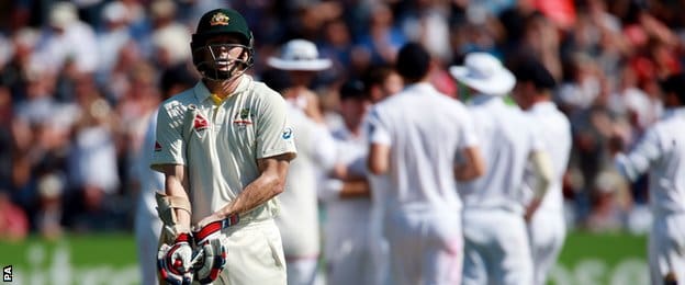 Chris Rogers walks off