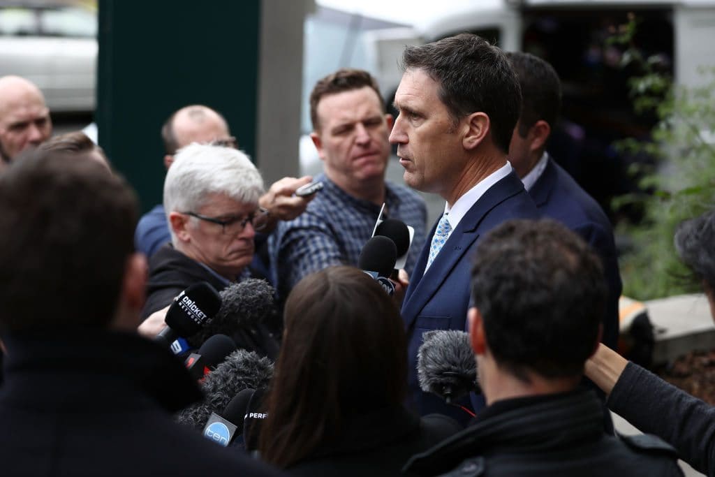 James Sutherland Holds Press Conference On MOU With Australian Cricketers’ Association