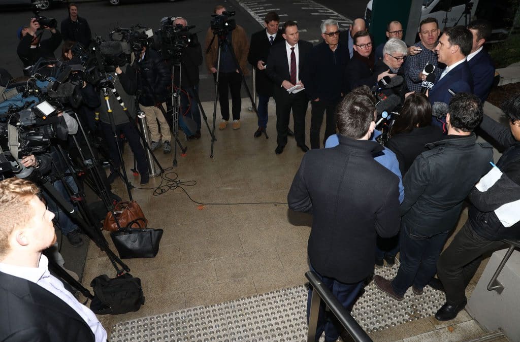 James Sutherland Holds Press Conference On MOU With Australian Cricketers’ Association