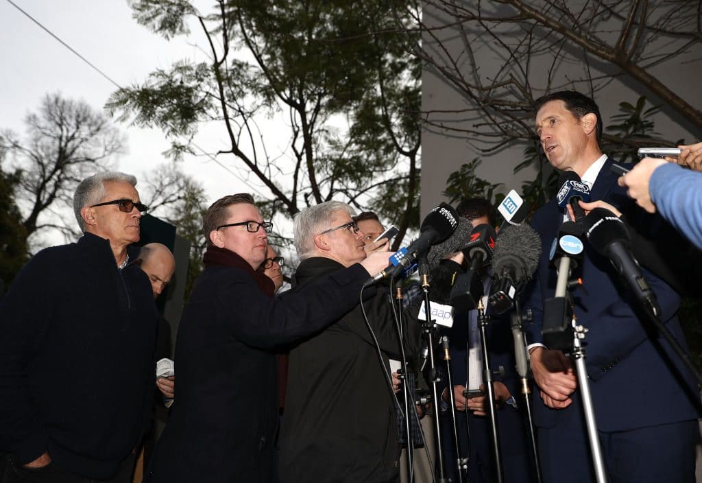 James Sutherland Holds Press Conference On MOU With Australian Cricketers’ Association