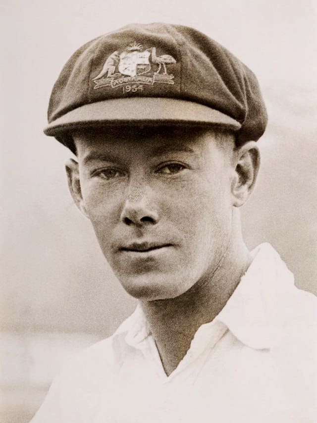 Bill Brown, Australian cricketer, during the Ashes cricket tour of England, circa May 1934.