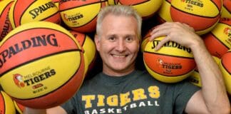 The Melbourne Tigers are back, entering the league just below the NBL next season. Press conference to announce new coach, Andrew Gaze. Picture: Kylie Else