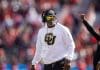 Colorado Buffaloes head coach Deion Sanders. © Mark J. Rebilas-Imagn Images